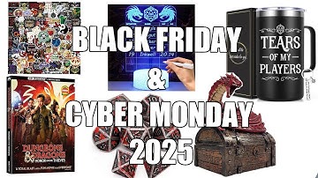 D&D/TTRPG Deals and Gift Ideas on Black Friday/Cyber Monday 2025! | Nerd Immersion