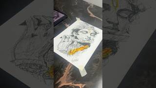 Krishna ji drawing with fine liners #drawing #artist #shorts