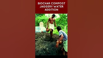 Biochar Compost Jaggery Addition  #biochar