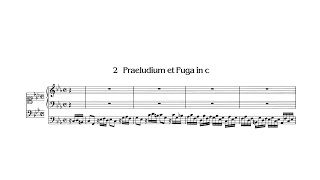 Krebs - Krebs-WV 402, Prelude & Fugue in C minor w/ score