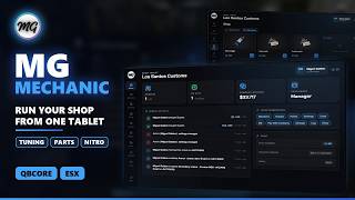 🔧 MG MECHANIC | Advanced Mechanic, Tuning & Business System for FiveM (QBCore / ESX) | MG Scripts