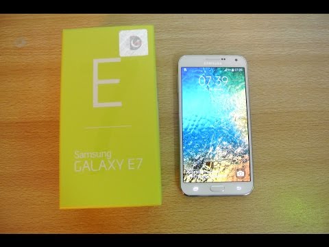 Samsung Galaxy E7 - Unboxing, Setup & First Look HD