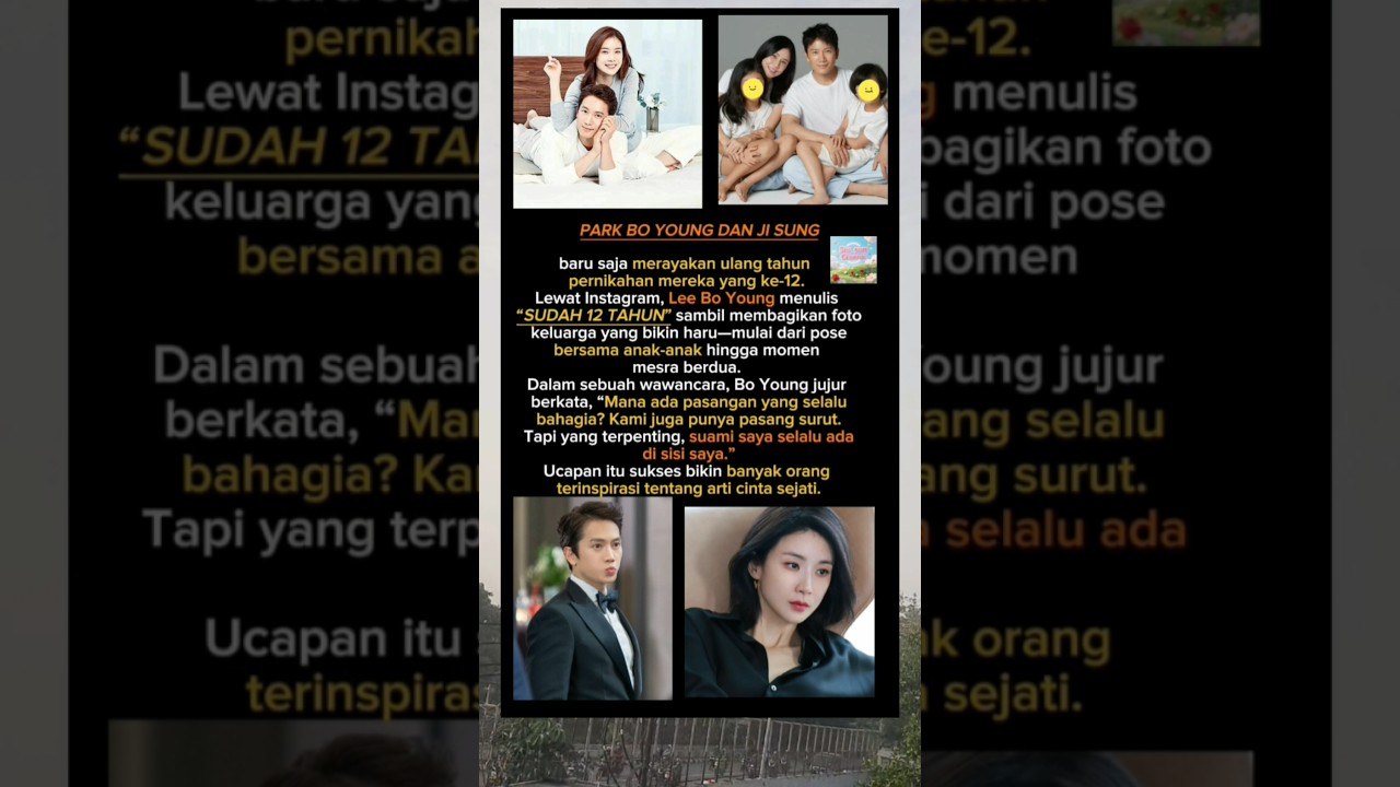 12 Tahun Menikah, Lee Bo Young & Ji Sung Ungkap Rahasia Langgeng! 