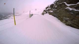 Skiing Zermatt 2/14/15 run #2