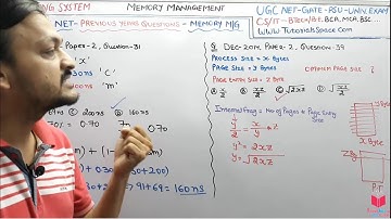 Q-10)- UGC NET- June-Dec 2014- Previous Years Questions On Memory Management In Operating System
