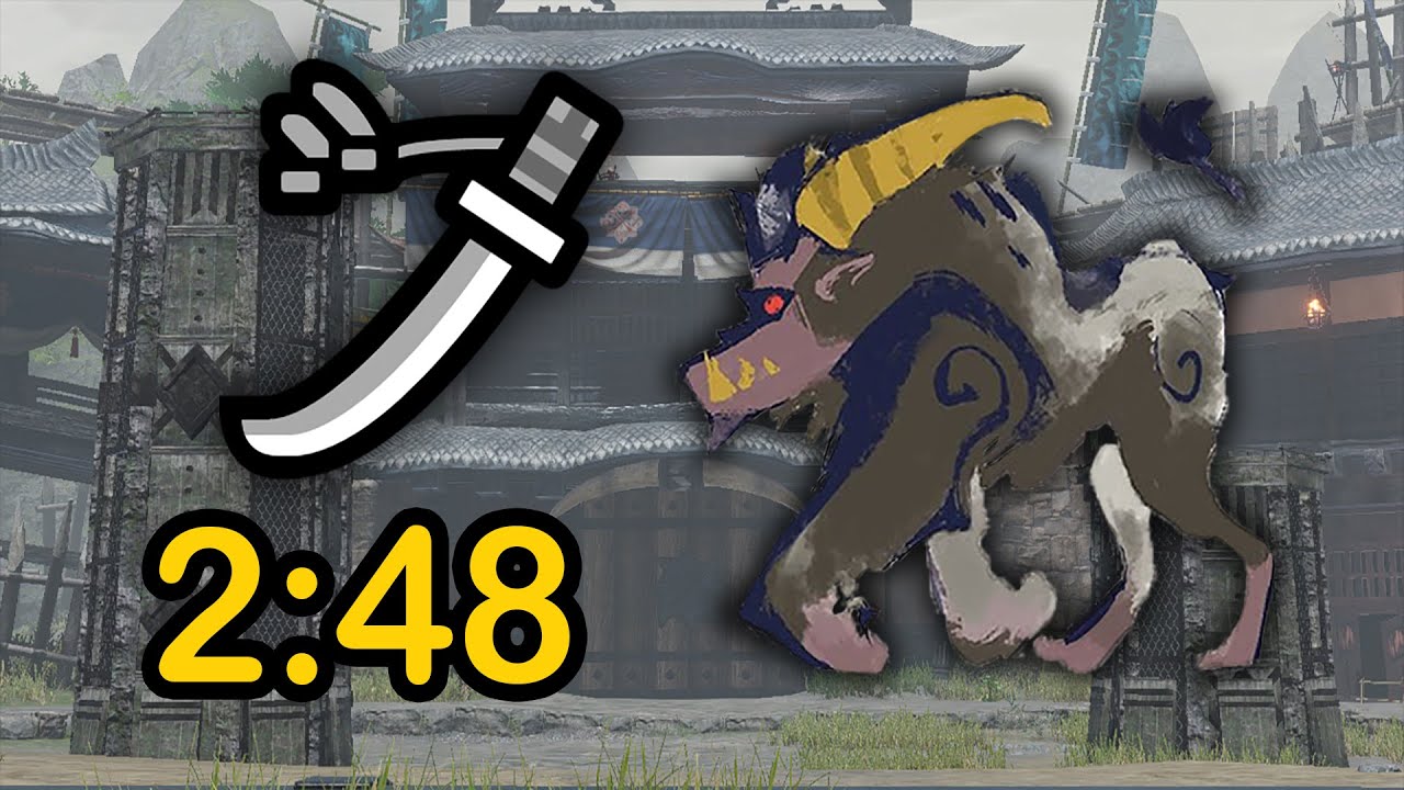 Rajang Arena Long Sword Speedrun 2'48''32 [MONSTER HUNTER RISE]