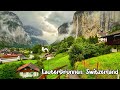 Lauterbrunnen switzerland walking in the rain  the most beautiful swiss village