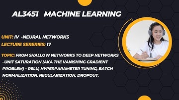 ReLU, hyperparameter tuning, batch normalization, regularization, dropout. in neural  networks-unit4