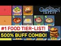 BEST Food Tier-List! 5+ BUFF Combinations! Cooking Guide Part 2! | Genshin Impact
