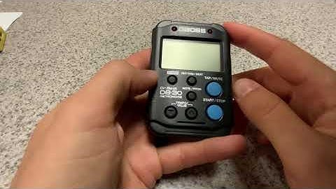 How to Operate Your Metronome - Boss DB-30