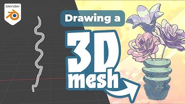 How to Draw 3D Meshes in Blender 4.3 | Grease Pencil & Geometry Nodes + Free Project File