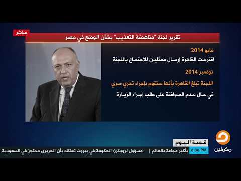 تقرير لجنة مناهضة التعذيب بشأن الوضع في مصر