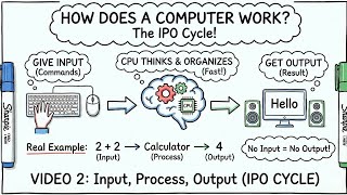 Full Input, Process, Output Explained | IPO Cycle in Hindi | video 2 | Computer Series #3 Guide