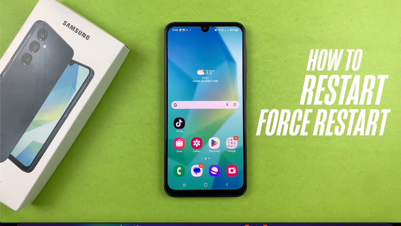 Samsung Galaxy A16 (4G/5G) - How To Restart / Force Restart - YouTube