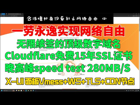 一劳永逸实现网络自由，域名0.67usd/年VPS 10.99USD/年, 晚高峰