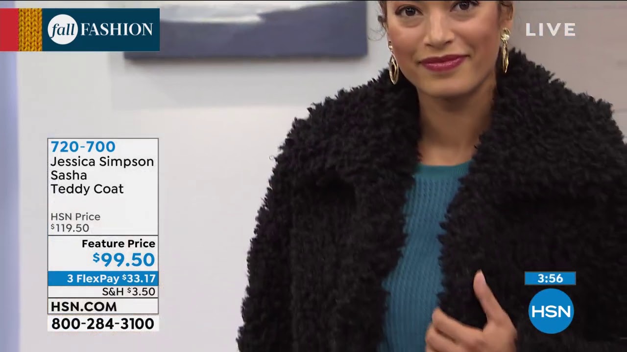 Jessica Simpson Sasha Teddy Coat - YouTube