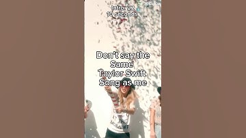 Don’t say the same #taylorswift song as me || #shorts #swifties #fyp #game #1989