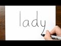 How to Turn Words Lady into a Cartoon #5