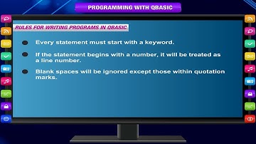 PROGRAMMING WITH QBASIC - Important terms of  Qbasic class-6