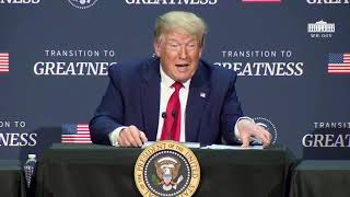 President Trump Participates in a Roundtable on Transition to Greatness