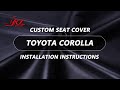 How to install hkz 20202024 toyota corolla seat covers