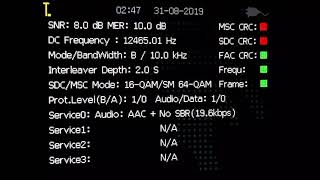 12025 kHz DRM РТРС Телерадиосеть России (presumed)