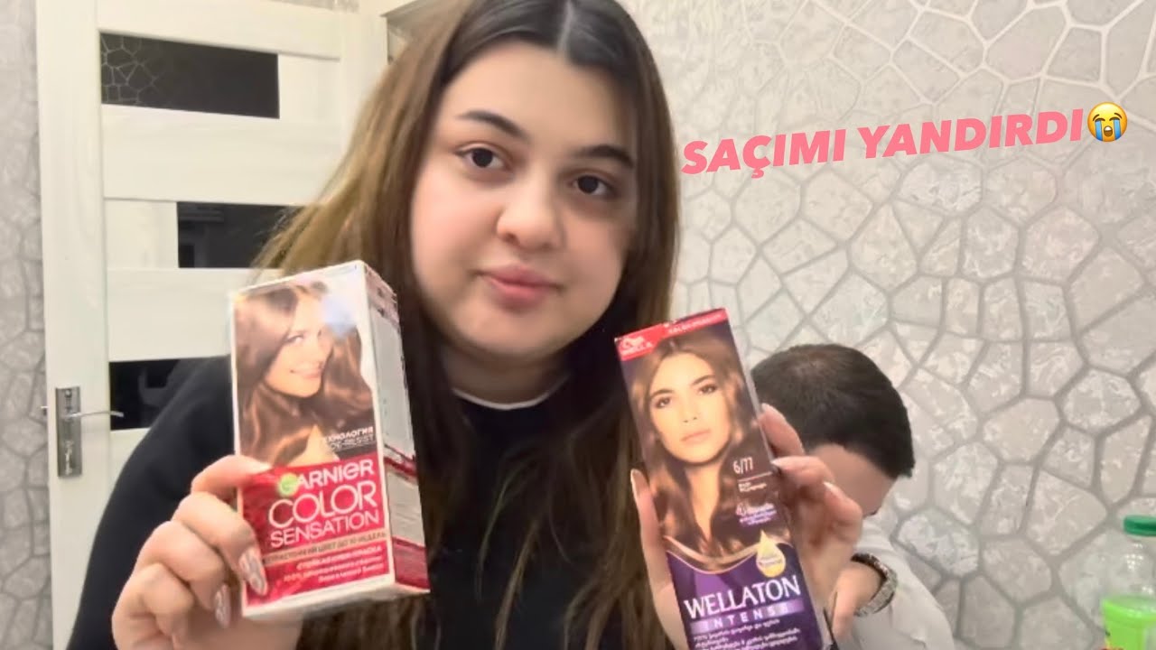 Murad saçıma rəng qoydu🤭😂