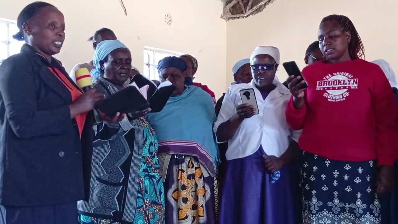 End of stewardship week of prayer. Chesilyot SDA women ministries choir gracing the occasion 
