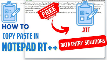 #NotepadRTX++ Autotyper Download and use for Data entry Jobs || Notepad RT++