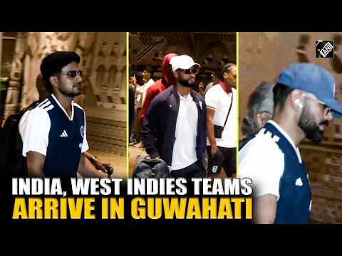 India and West Indies cricket teams arrive in Guwahati ahead of 2nd ODI on September 30