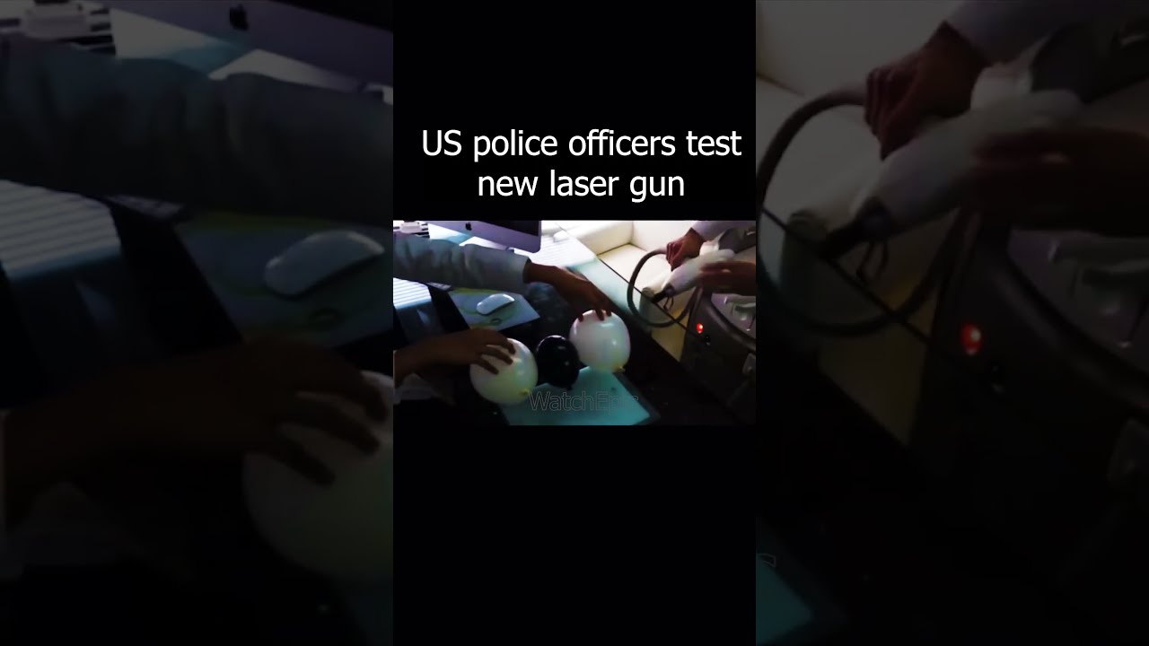 US Police Officers Test New Laser Gun ☠☠ 