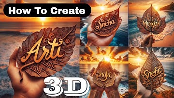 Create A Dry Leaf Typography Artbing image creator | microsoft bing ai image generator