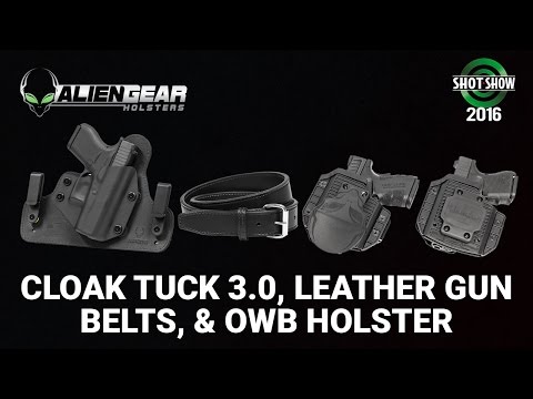 Alien Gear Holsters Cloak Tuck 3.0, Leather Belts, OWB Holster  - SHOT Show 2016