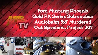 Car stereo installation on this Ford Mustang with Phoenix Gold in Los Angeles