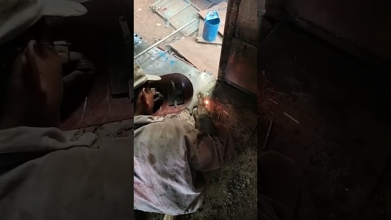 Railway wagon welding