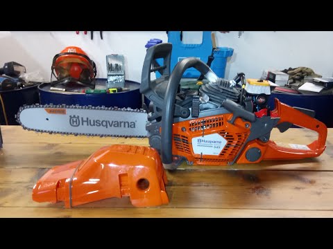 Chain saw Husqvarna 545 Mark II How it looks under the cover!