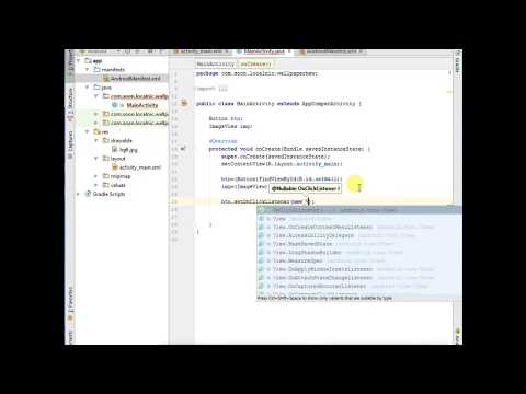 How to create a Wallpaper app in Android Studio