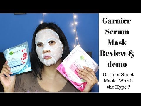 Radioaktiv fornærme Withered Garnier Skin Naturals Serum Mask Review हिंदी || Garnier Sheet Mask- Worth  the Hype ? - YouTube