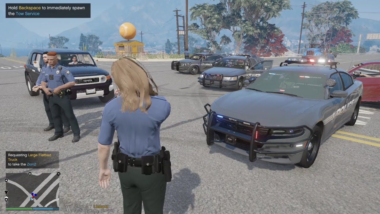 Gta 5 Lspdfr Paleto Bay Female Police Short Duty Patrol - Small Town P ...