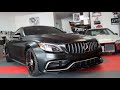 We Vinyl Wrap A Mercedes Benz S 63 AMG Tuxedo wrap Satin Black / Frost Titanium