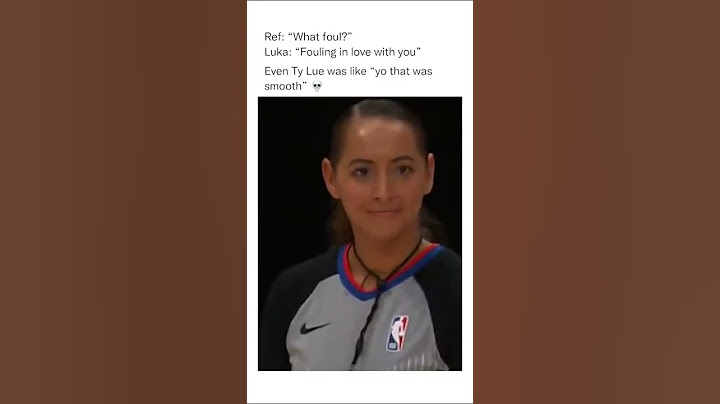 Luka gets caught flirting with ref 🤣 “Fouling in love with you”