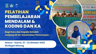 DOKUMENTASI PELATIHAN PEMBELAJARAN MENDALAM & KODING DAN KECERDASAN ARTIFISIAL 