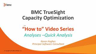 BMC TSCO: How to Create a Quick Analysis