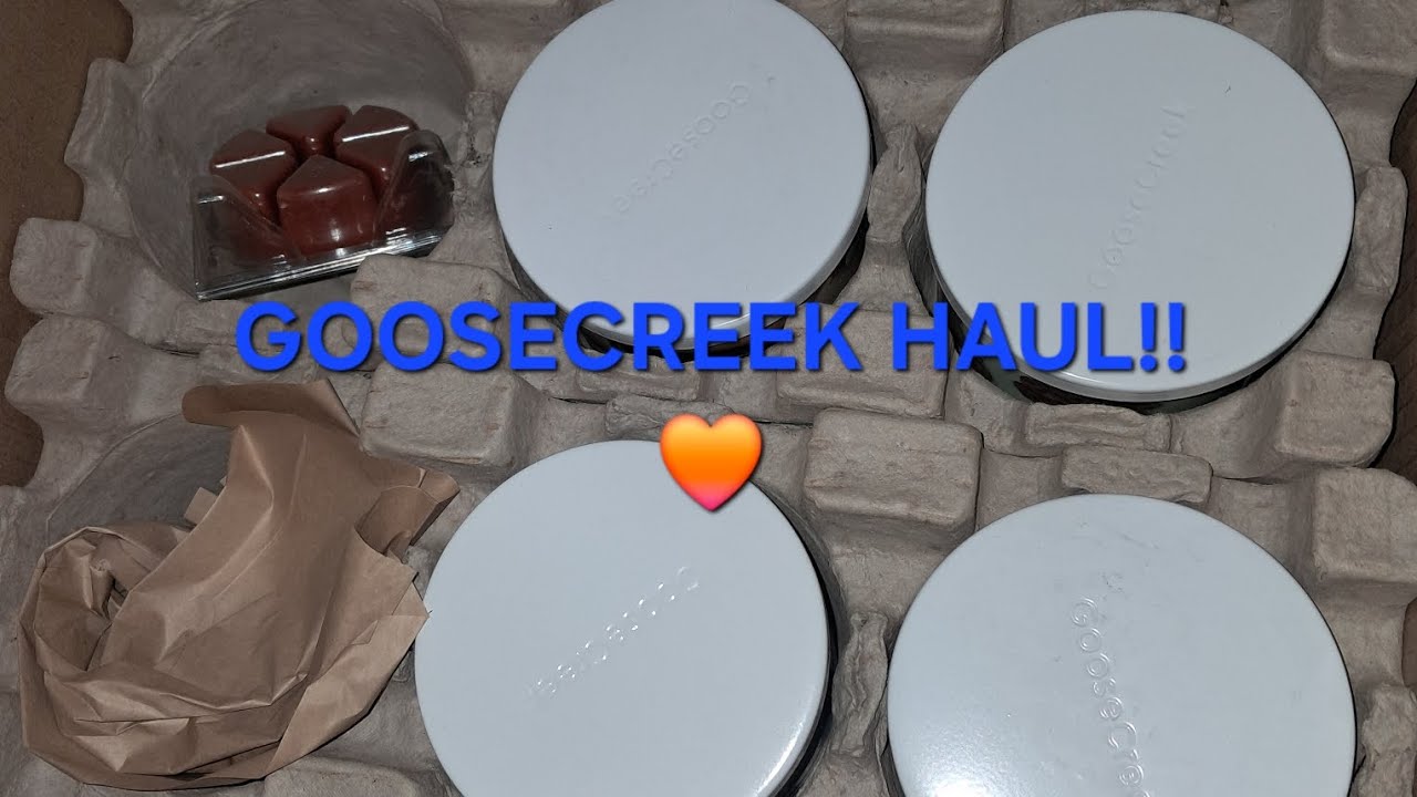 Goosecreek candle sale haul!!💙🧡