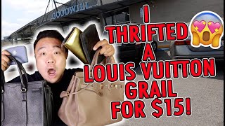 I THRIFTED A LOUIS VUITTON GRAIL FOR $15 & A TON OF OTHER AMAZING THINGS! TRIP TO THE THRIFT| DESIGN screenshot 1