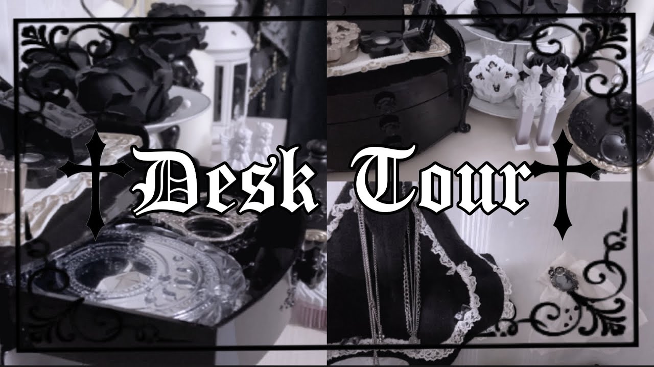 【地雷系】My desk tour/コスメ収納【Gothic】【量産型】