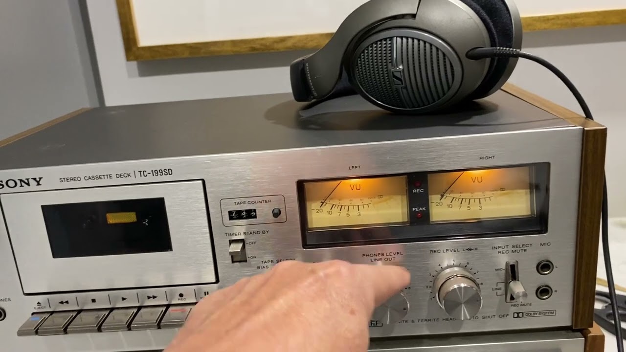 SONY　TC-V950 STEREO CASSETTE Sony LBT-V950 System Component w/used record Used Working