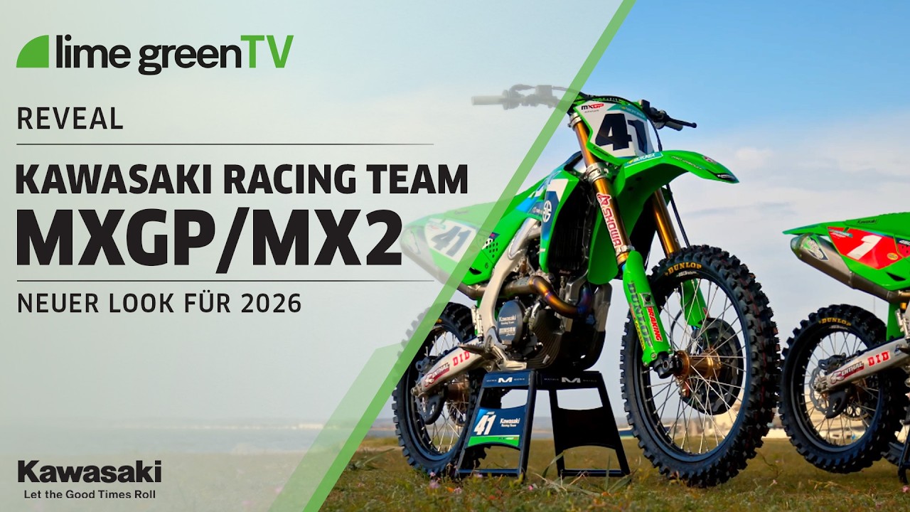 MXGP/MX2 Saison 2026: Das Kawasaki Racing Team MXGP / MX2 Trio steht in den Startlöchern
