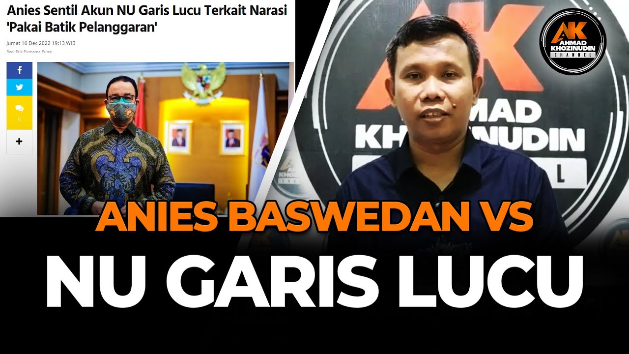 🔴 LIVE❗ANIES BASWEDAN VS NU GARIS LUCU