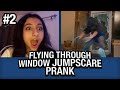 Flying Through Window JUMPSCARE PRANK on Omegle #2!